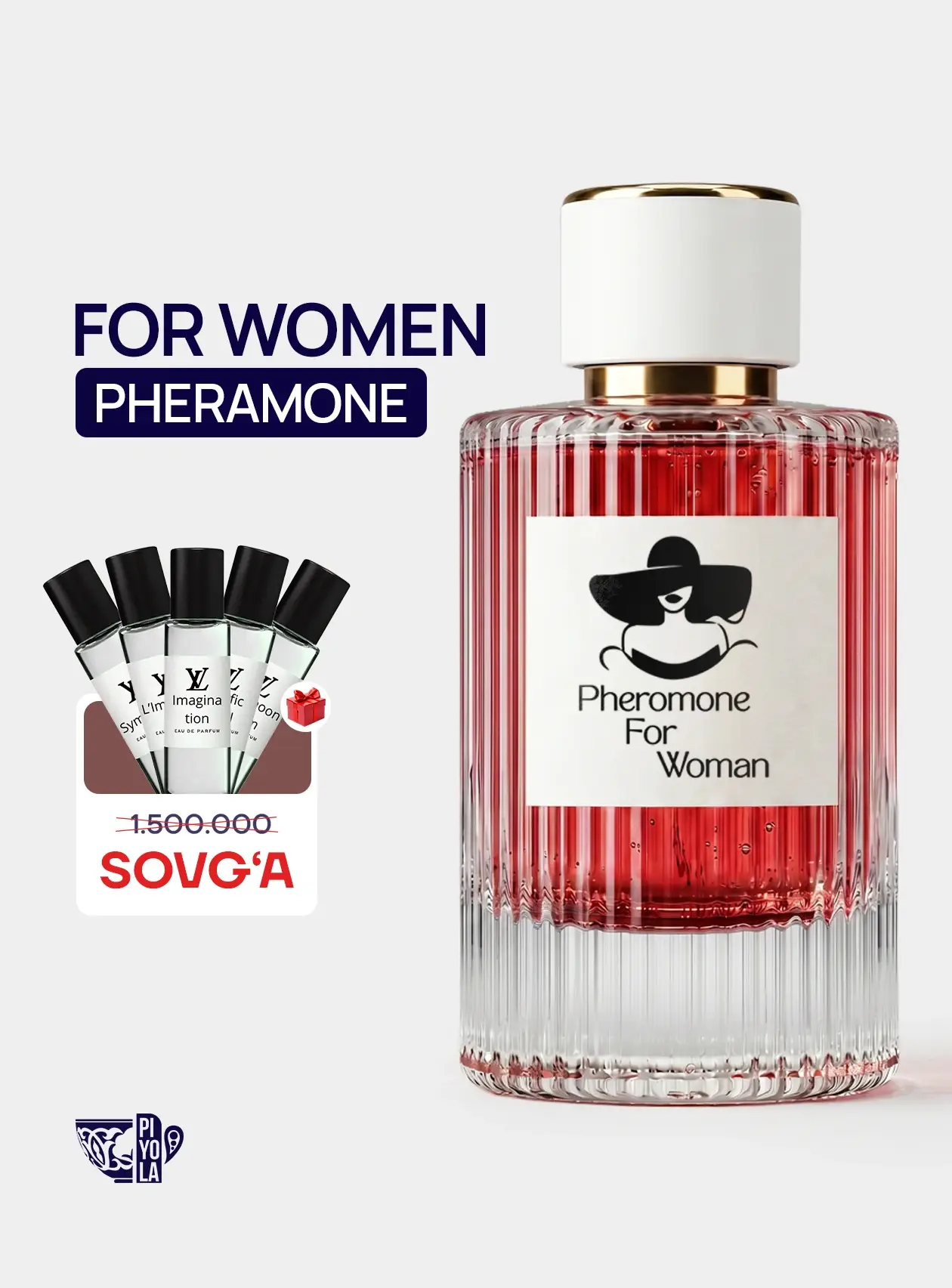For Women Pheromone Perfume 50ml + Bonus π 5 ta podarochniy nabor